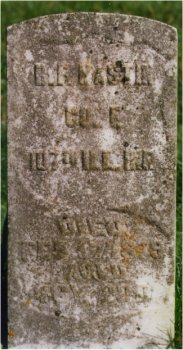 Headstone of Benjamin Franklin Mastin