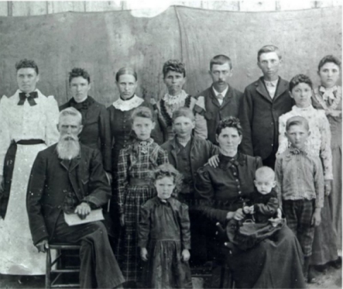 Allen and Martha Jane (Mastin) Fields and family